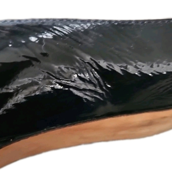 Butter London Womens Black Patent Leather Pointed Toe Bow Kitten Heel Shoes 9 - Picture 12 of 13